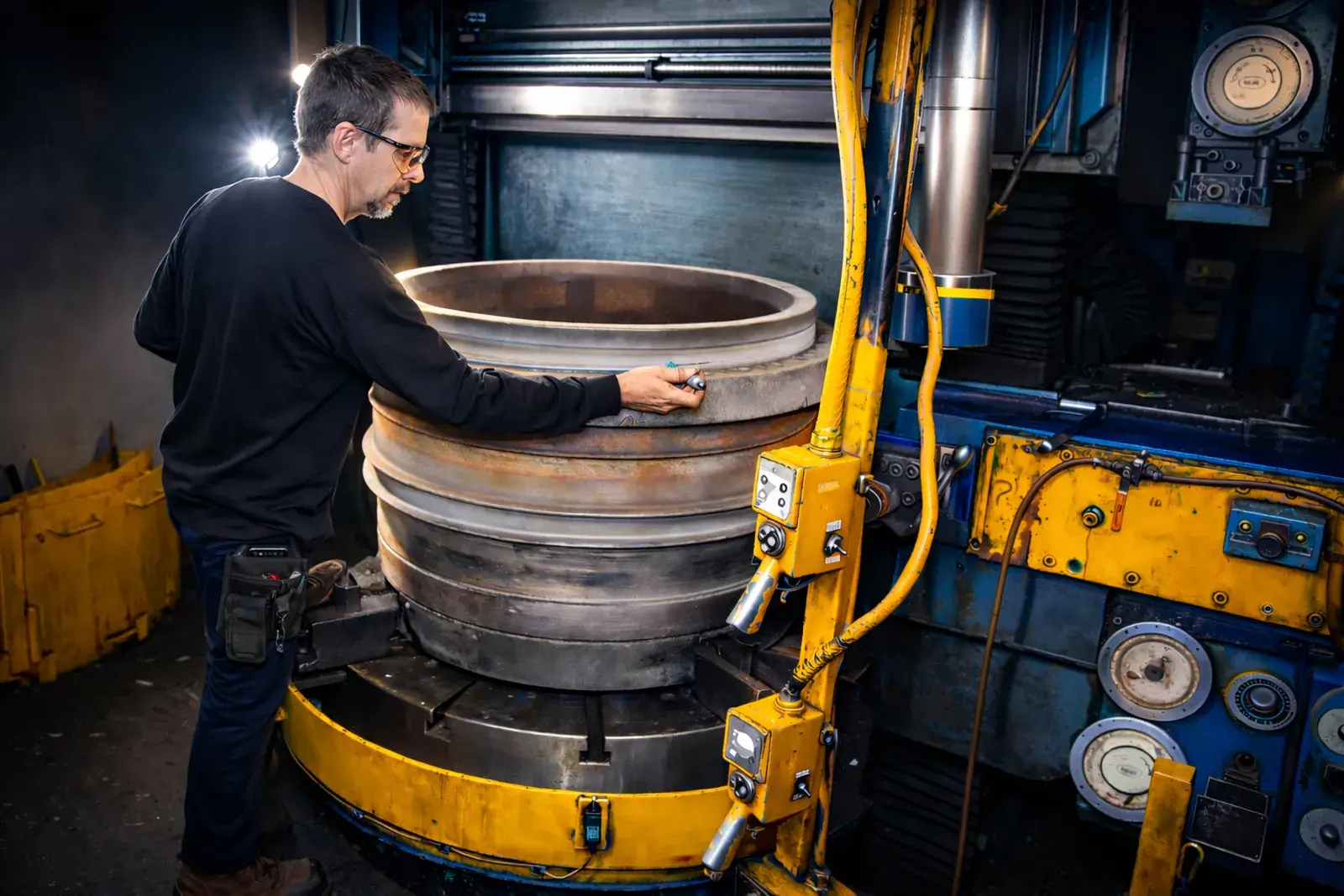 Contrôle qualité de précision sur pièce circulaire industrielle