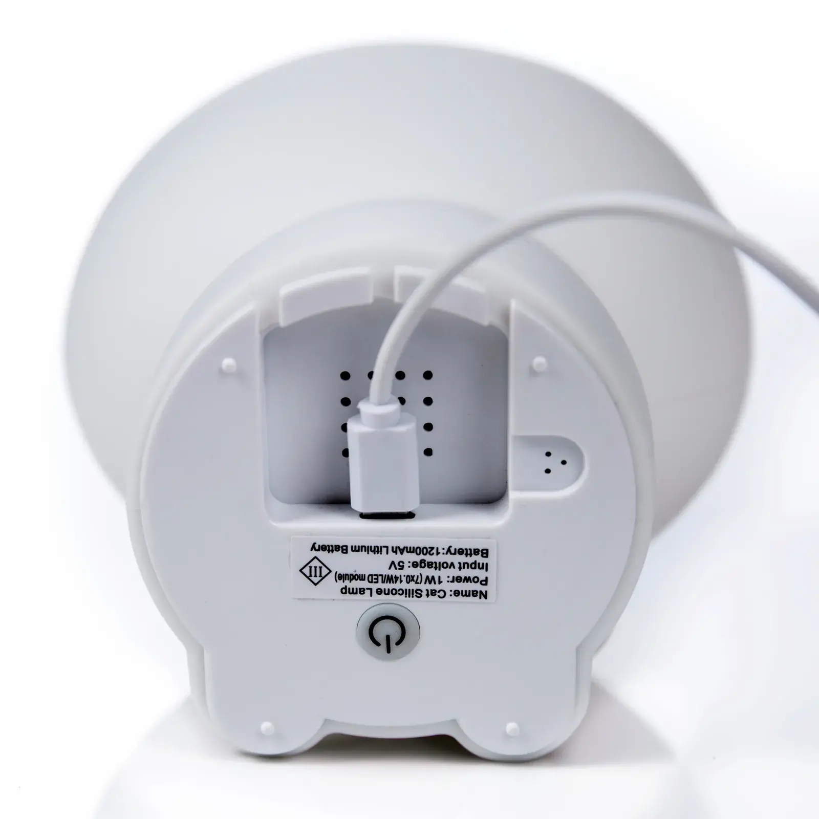 Détail technique veilleuse chat